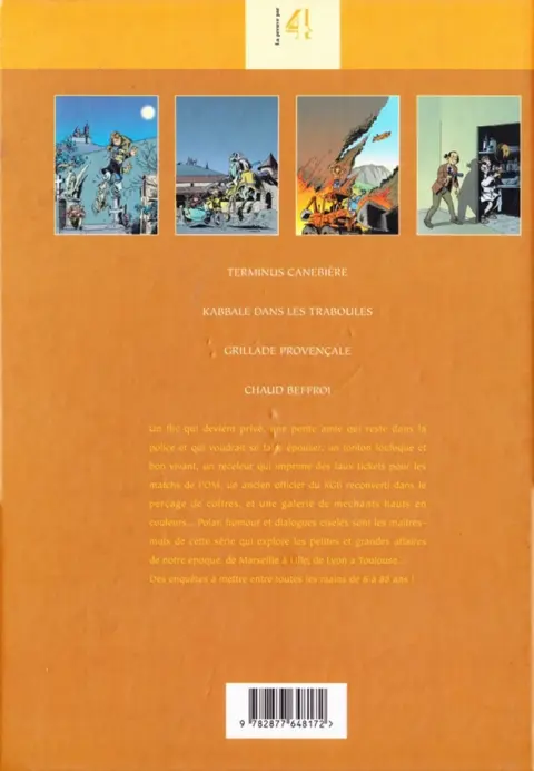 Verso de l'album Léo Loden Tomes 1, 4, 5 et 9
