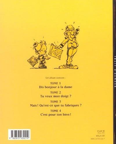 Verso de l'album Le Petit Spirou L'Intégrale 1 Un point c'est tout !