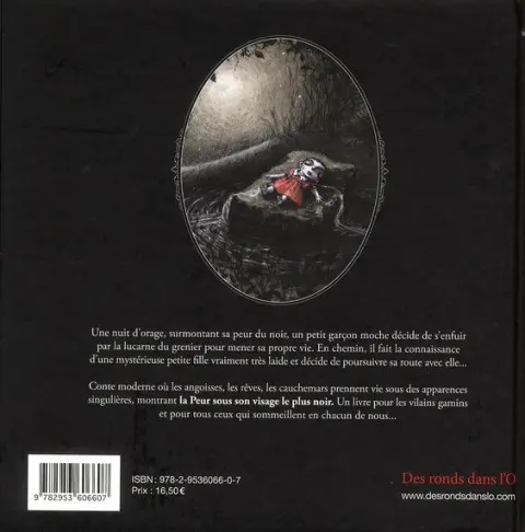 Verso de l'album La monstrueuse histoire d'un petit garçon moche et d'une petite fille vraiment très laide