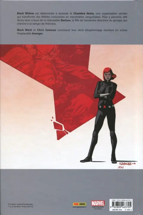 Verso de l'album Black Widow Tome 2 Plus de secrets