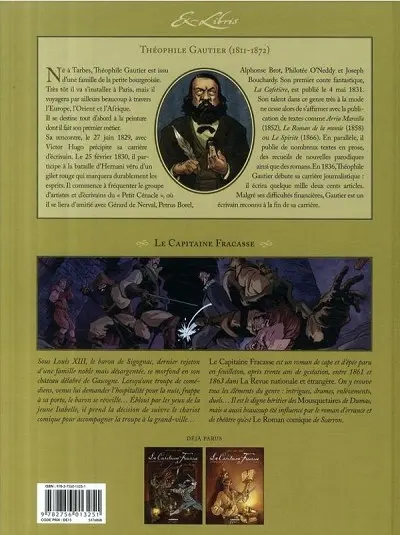 Verso de l'album Le Capitaine Fracasse Volume 2