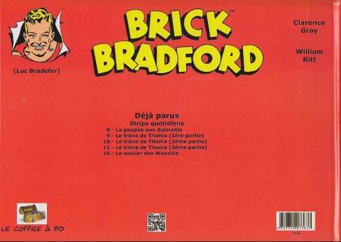Verso de l'album Brick Bradford Strips quotidiens Tome 16 Le sorcier des Wanchis