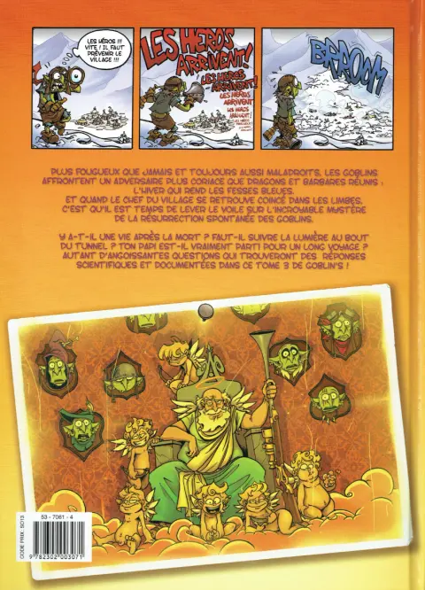 Verso de l'album Goblin's Tome 3 Sur la terre comme au ciel