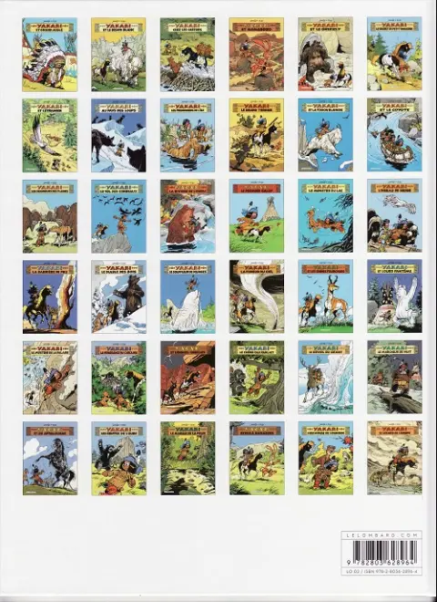 Verso de l'album Yakari Tome 13 Les seigneurs des plaines