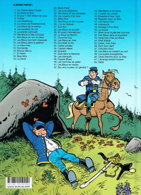 Verso de l'album Les Tuniques Bleues Tome 33 Grumbler et fils