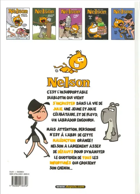 Verso de l'album Nelson Tome 3 Calamité à plein temps