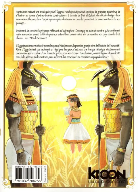 Verso de l'album Reine d'Égypte Tome 8