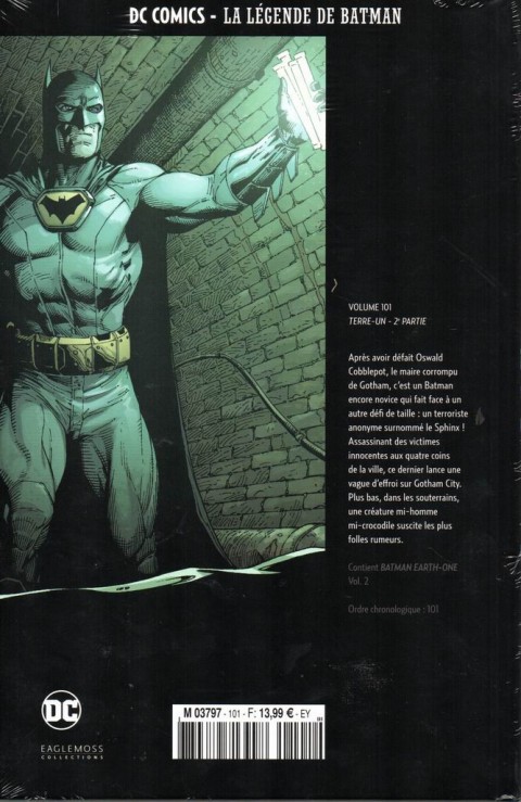 Verso de l'album DC Comics - La Légende de Batman Volume 101 Terre-Un - 2ème partie