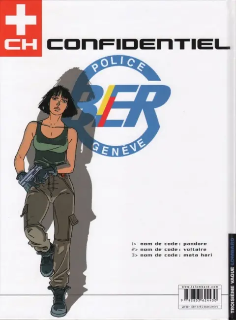 Verso de l'album CH Confidentiel Tome 3 Nom de code: Mata Hari