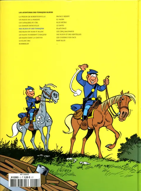 Verso de l'album Les Tuniques Bleues La Collection (Hachette) Tome 10 Des bleus et des tuniques