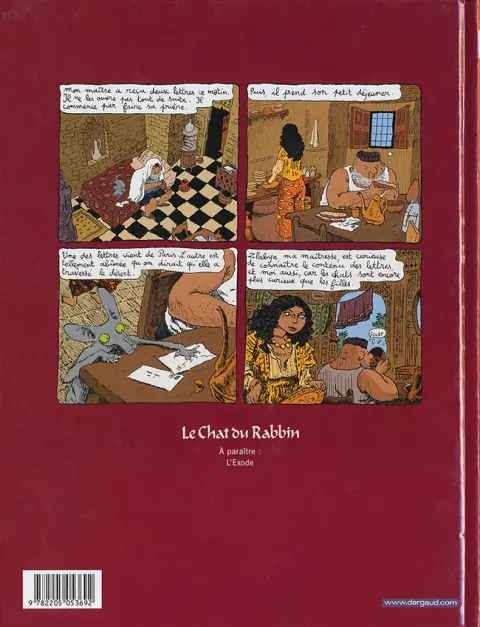 Verso de l'album Le Chat du Rabbin Tome 2 Le Malka des Lions