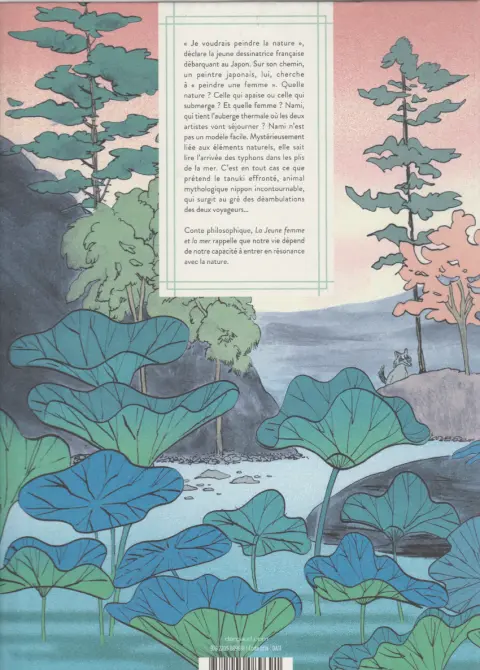 Verso de l'album La jeune femme et la mer