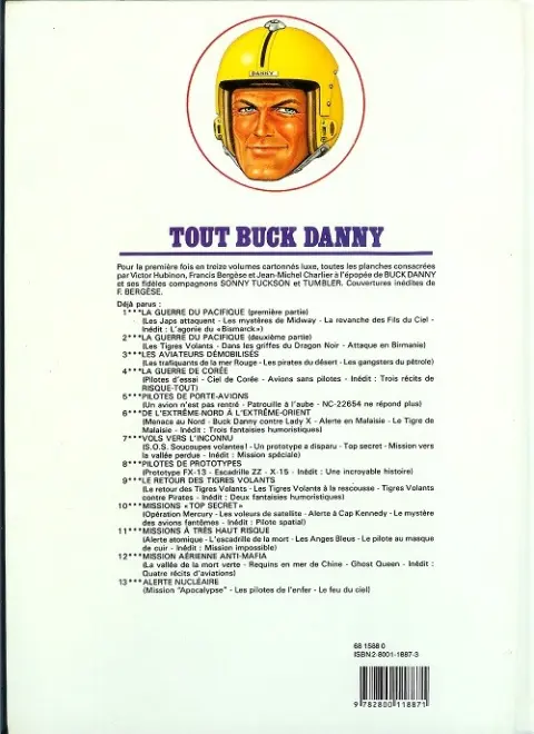 Verso de l'album Tout Buck Danny Tome 13 Alerte nucléaire