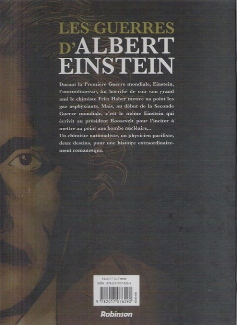 Verso de l'album Les guerres d'Albert Einstein 2/2
