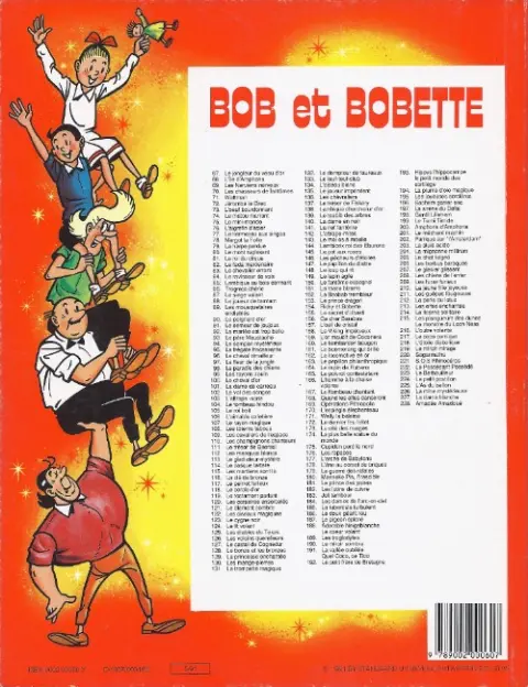 Verso de l'album Bob et Bobette Tome 73 L'œuf bourdonnant