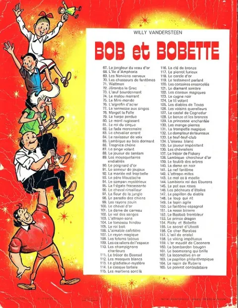 Verso de l'album Bob et Bobette Tome 143 Le mol os à moelle