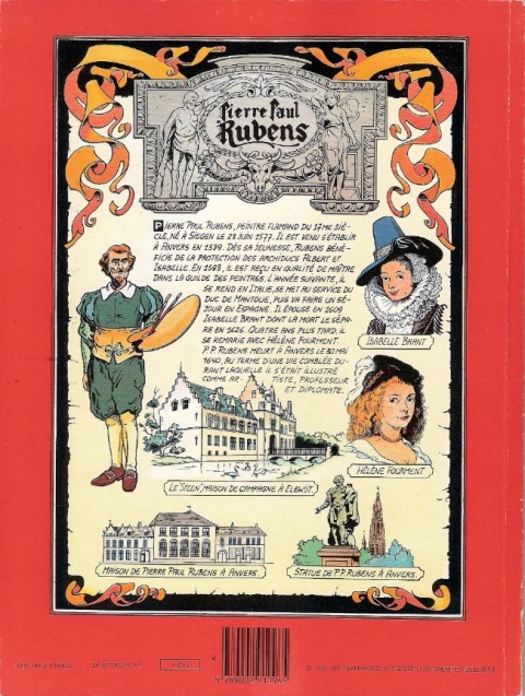 Verso de l'album Bob et Bobette Tome 164 Le rapin de Rubens