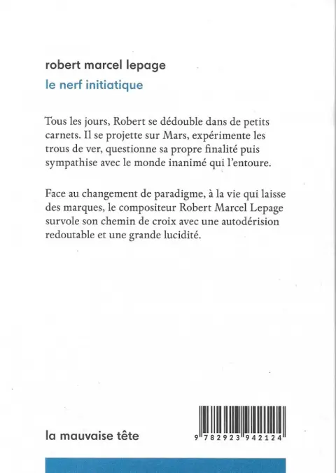 Verso de l'album Le nerf initiatique