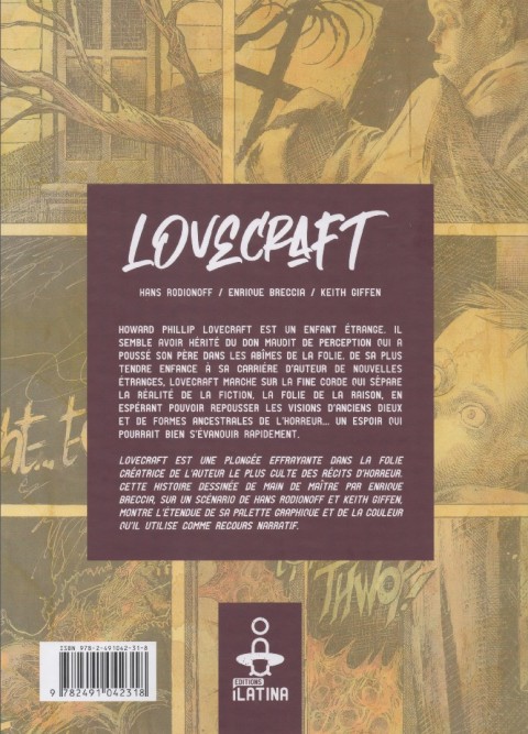 Verso de l'album Lovecraft