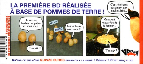 Verso de l'album Les patates chaudes