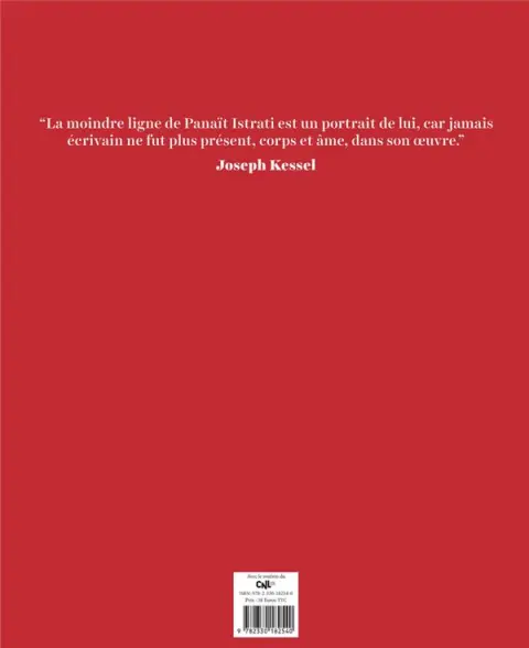 Verso de l'album Istrati ! à l'amitié