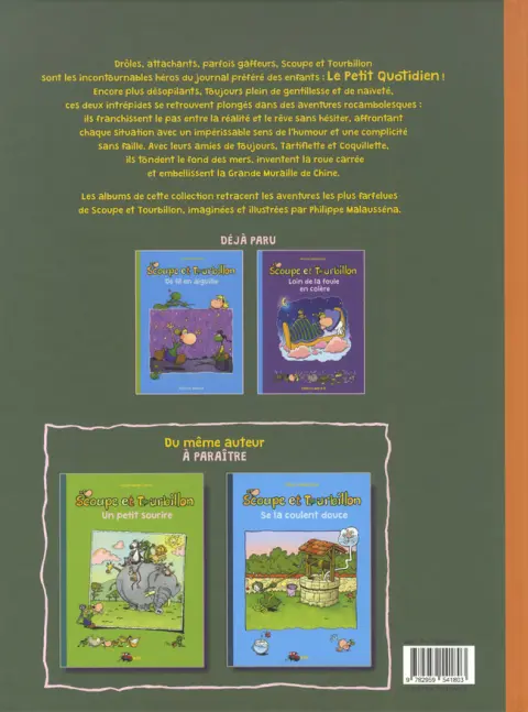 Verso de l'album Les aventures de Scoupe et Tourbillon Tome 15 Le repos du guerrier