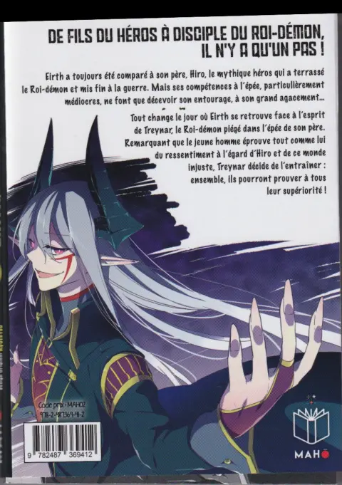 Verso de l'album Eirth, Apprenti du Roi-Démon ! 1