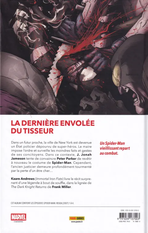 Verso de l'album Spider-Man Tome 7 L'Empire