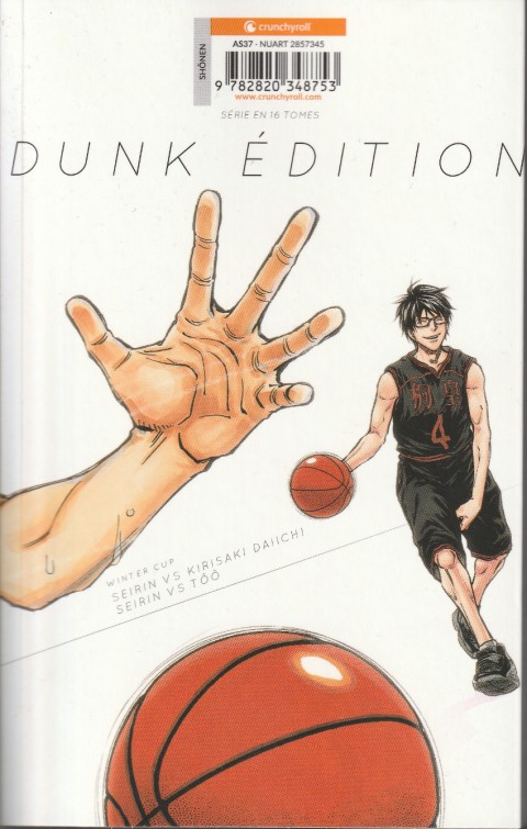 Verso de l'album Kuroko's Basket 07