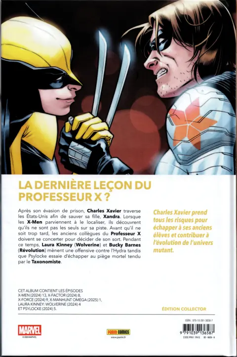 Verso de l'album X-Men 18