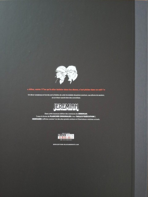 Verso de l'album Jeremiah Tome 2 Du sable plein les dents