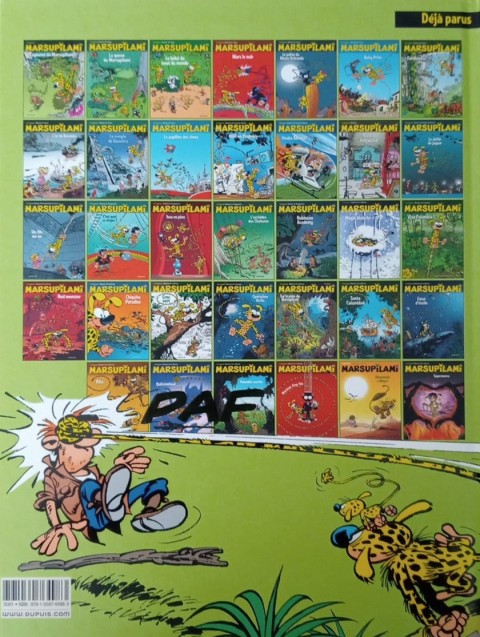 Verso de l'album Marsupilami Capturez un marsupilami !