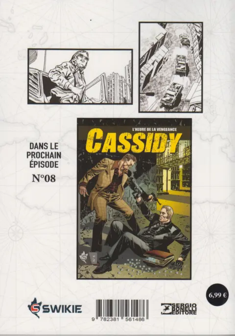 Verso de l'album Cassidy N° 7 Un pacte Criminel