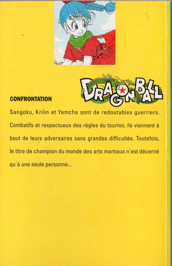 Verso de l'album Dragon Ball Tome 7 Confrontation