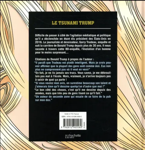Verso de l'album Énorme ! 30 ans de BD - Enquête sur Trump - Enorme !