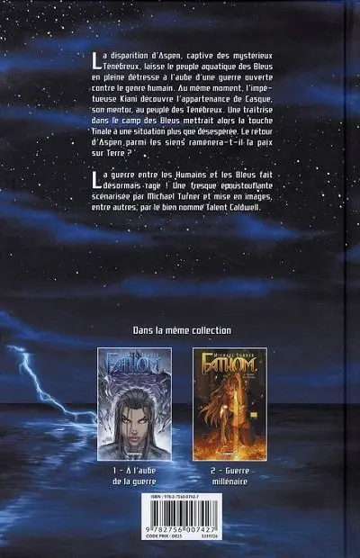 Verso de l'album Fathom Tome 2 Guerre Millénaire