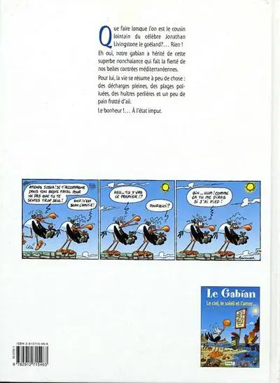 Verso de l'album Le Gabian - Josua Livingroom Tome 2 On ne prête qu'aux bourriches