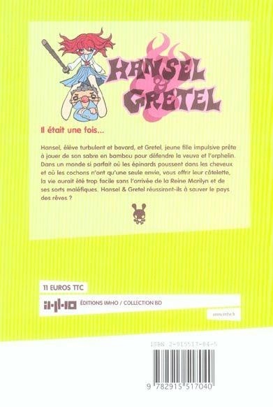 Verso de l'album Hansel & Gretel