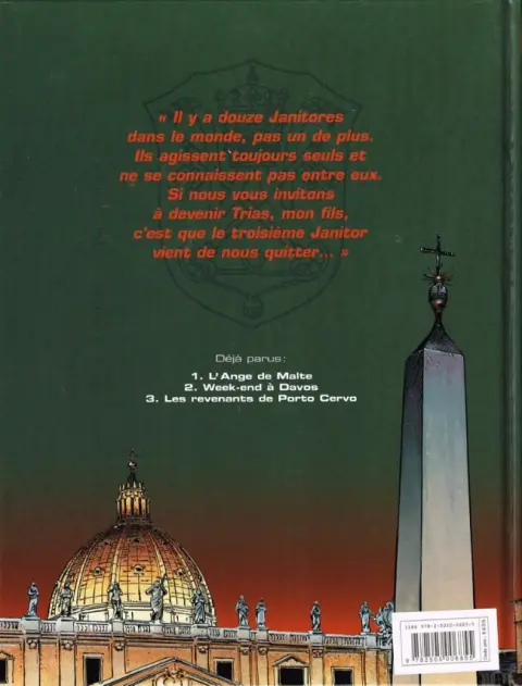 Verso de l'album Le Janitor Tome 3 Les revenants de Porto Cervo