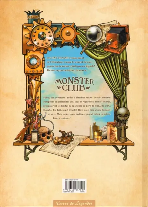 Verso de l'album Monster Club Tome 1 Que le meilleur gagne et dieu sauve la reine !