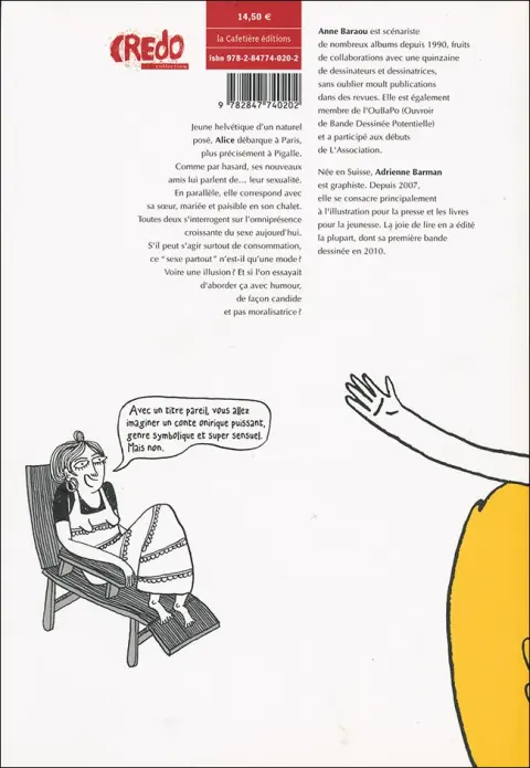 Verso de l'album Alice au pays du sexe