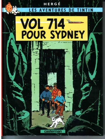 Couverture de l'album Tintin Tome 22 Vol 714 pour sydney