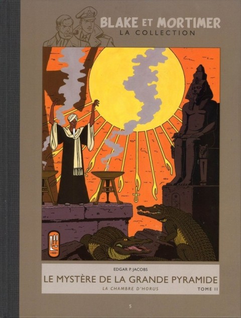 Couverture de l'album Blake et Mortimer La Collection Tome 5 Le Mystère de la grande pyramide - Tome II - La Chambre d'Horus
