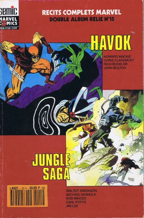 Récits Complets Marvel Album N° 15