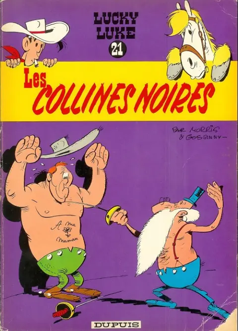 Couverture de l'album Lucky Luke Tome 21 Les collines noires