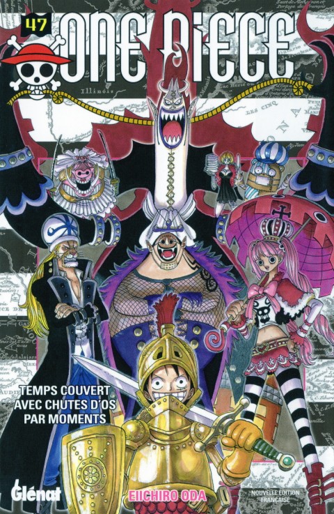 Couverture de l'album One Piece Tome 47 Temps couvert avec chutes d'os par moments