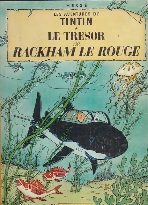 Couverture de l'album Tintin Tome 12 Le Trésor de Rackham le Rouge