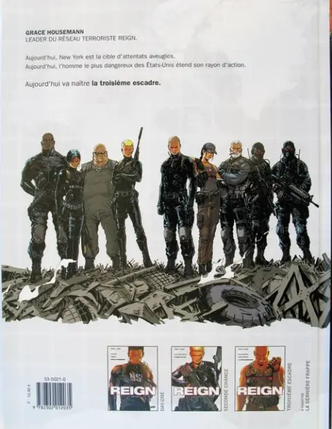 Verso de l'album Reign Tome 3 Troisième escadre