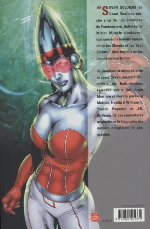 Verso de l'album Seven Soldiers of Victory Tome 4 A jamais dans nos mémoires