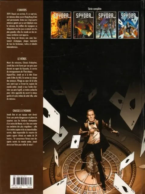 Verso de l'album Spyder Tome 4 Chasse à l'homme